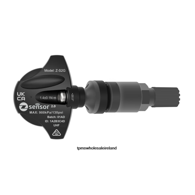 Holden OE Replacement TPMS Sensor - OE P/N 95712232, 13598773 Freq 433Mhz - TPMS Replacement Sensor H44T53 Metal Valve Stem - Dark Gray