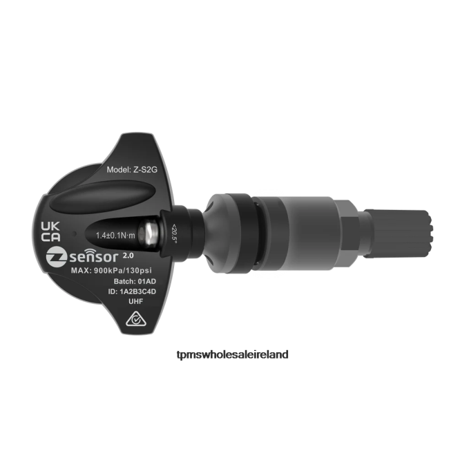 Cadillac OE Replacement TPMS Sensor - OE P/N 15268606 Freq 315Mhz - TPMS Replacement Sensor H44T233 Metal Valve Stem - Dark Gray