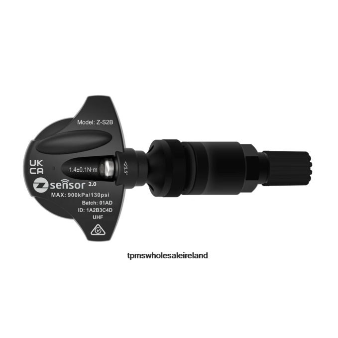 Ford OE Replacement TPMS Sensor - OE P/N F2GT1A180CD, F2GT1A180DB Freq 433Mhz - TPMS Ireland H44T1149 Metal Valve Stem - Black